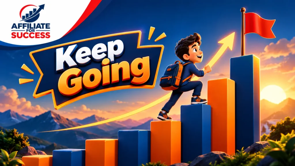 Staying consistent with affiliate marketing.